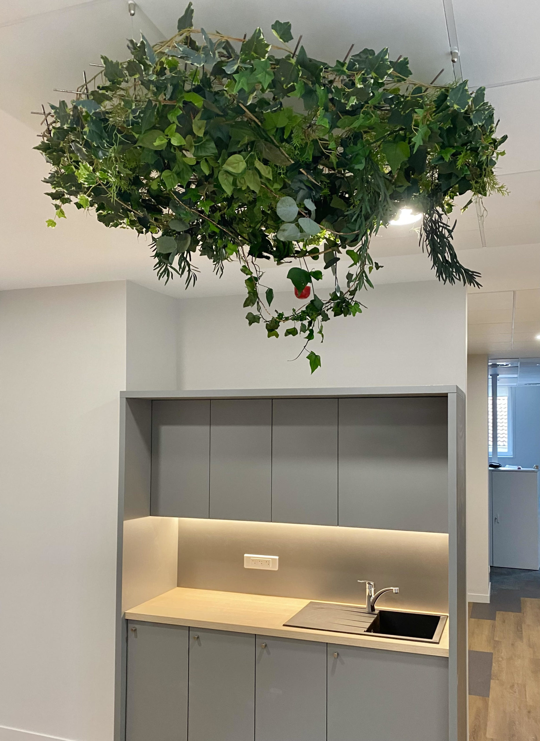 Grille végétale stabilisée sur mesure plafond — Nancy, Luxembourg