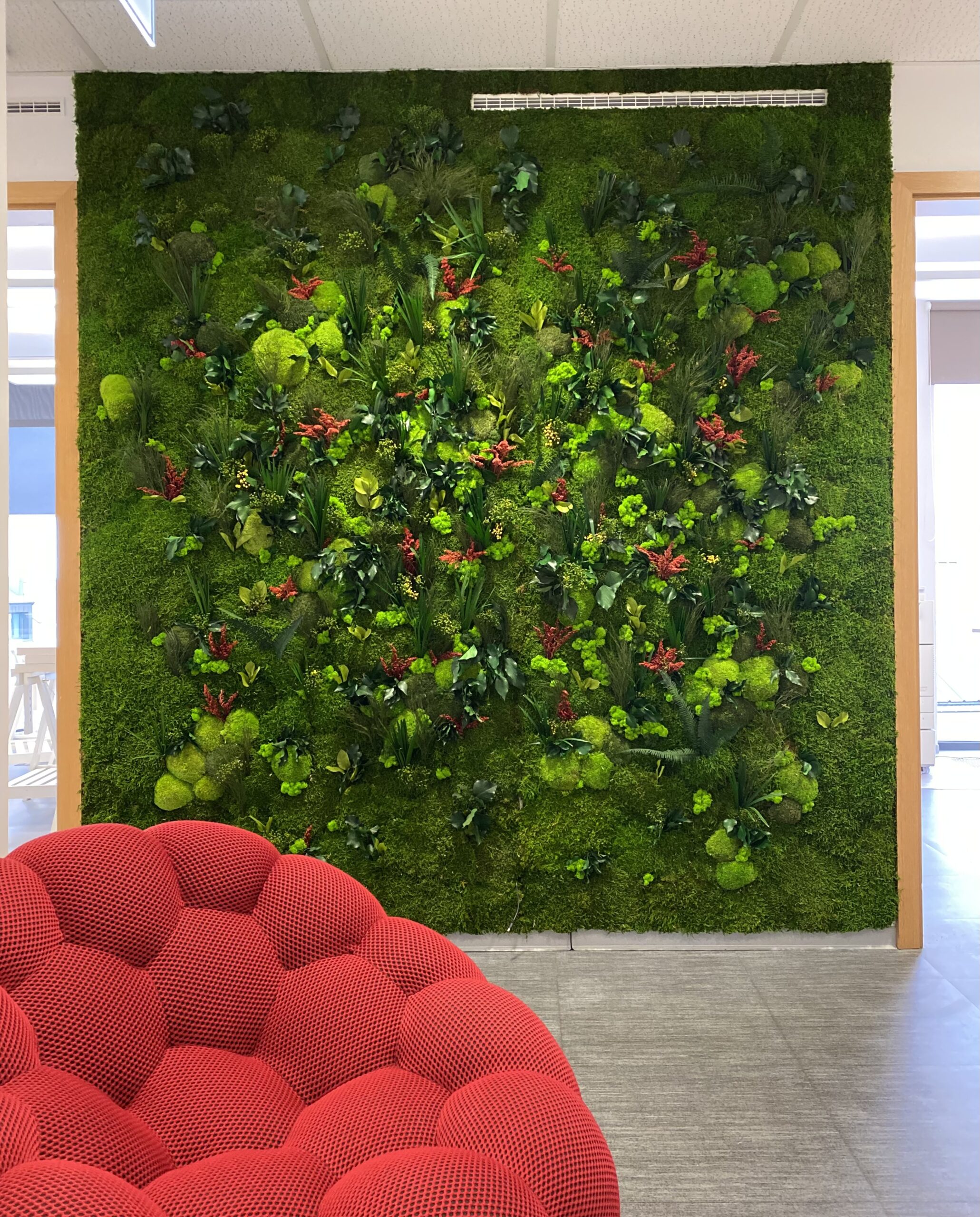 Mur végétal réalisé Inoffice