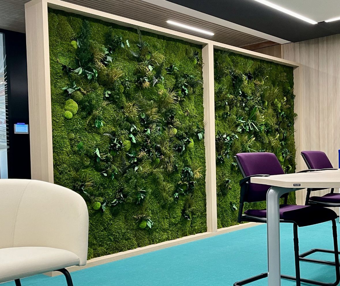 Mur végétal réalisé Inoffice